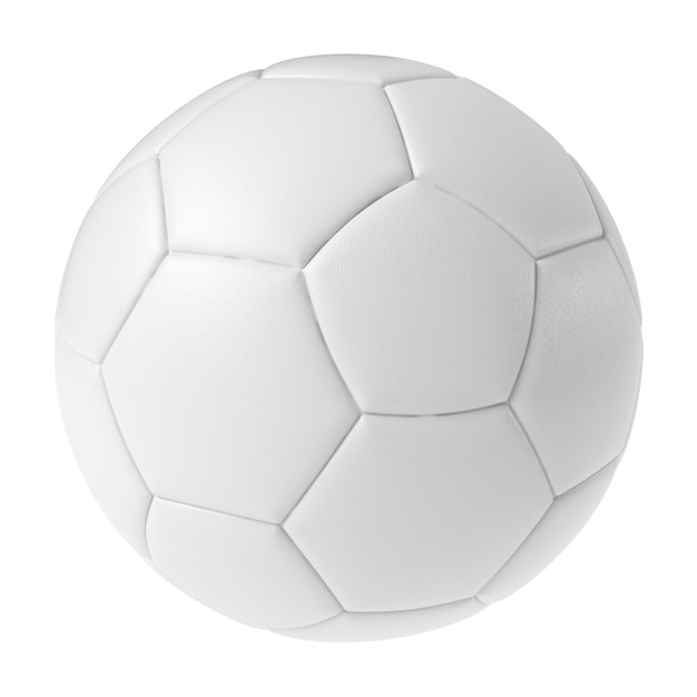 PSD balón de fútbol aislado fondo transparente renderizado 3d