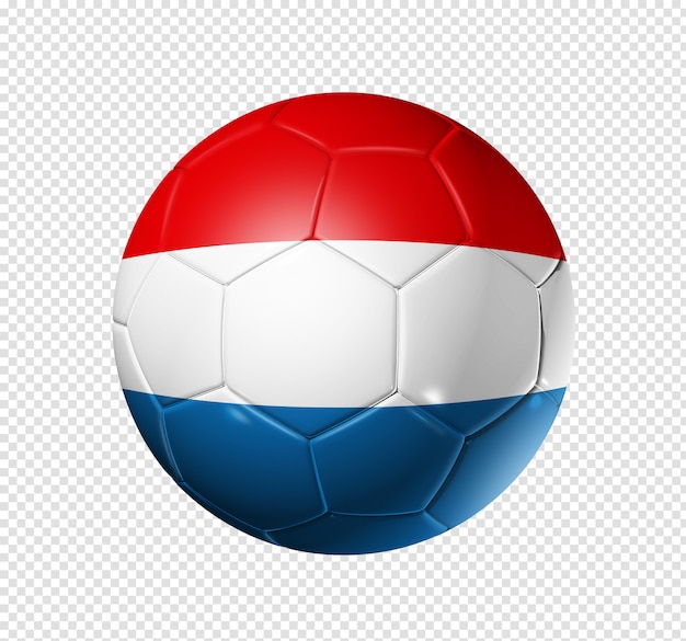 Balón de fútbol con bandera holandesa