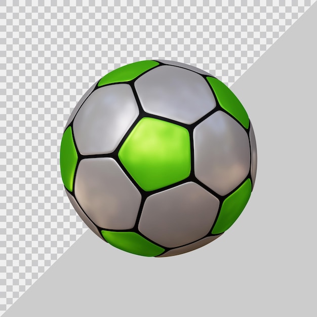 Balón de fútbol con estilo moderno 3d