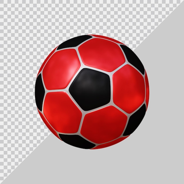 PSD balón de fútbol con estilo moderno 3d