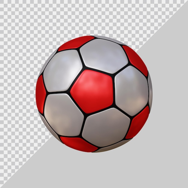 Balón de fútbol con estilo moderno 3d