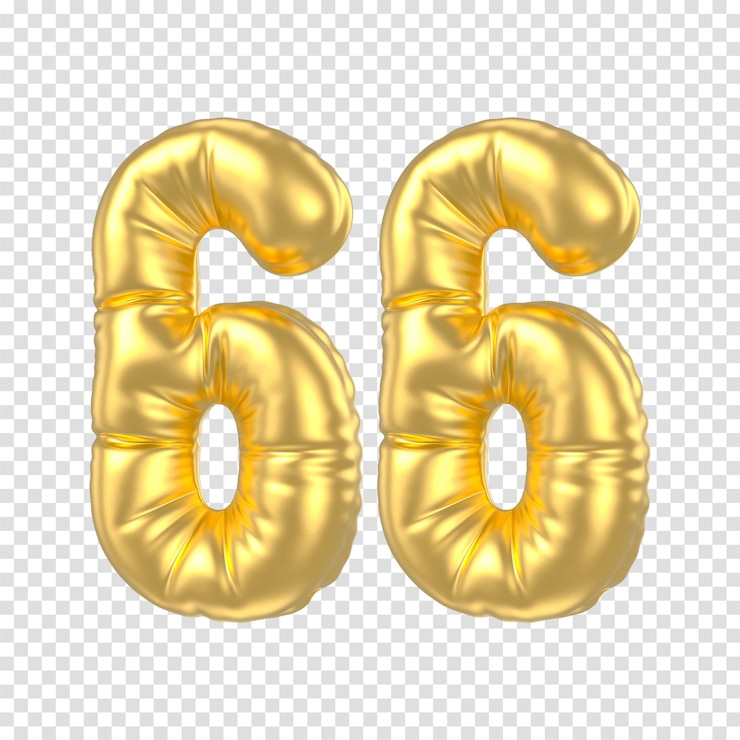 PSD balón de número de oro de 3d
