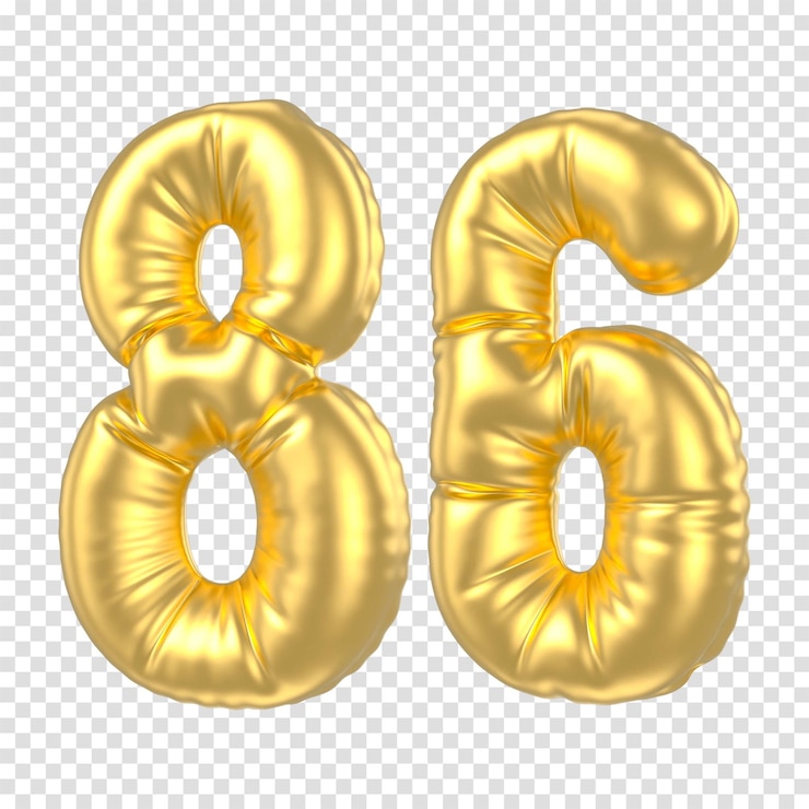 PSD balón de número de oro de 3d