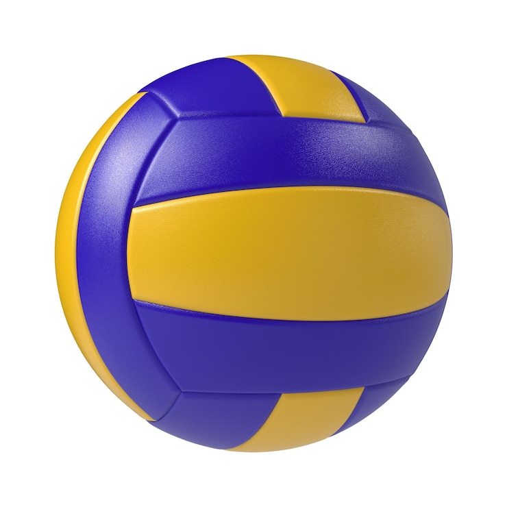 PSD balón de voleibol aislado fondo transparente representación 3d