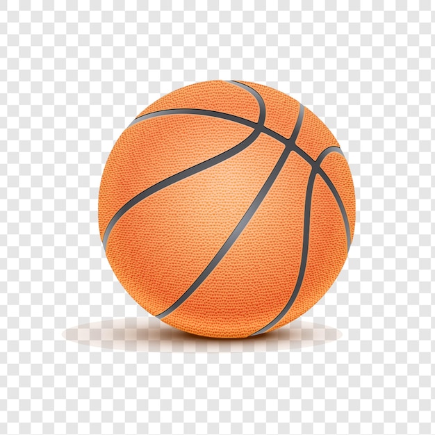 Baloncesto aislado sobre un fondo transparente