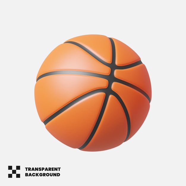 Baloncesto deporte icono 3d