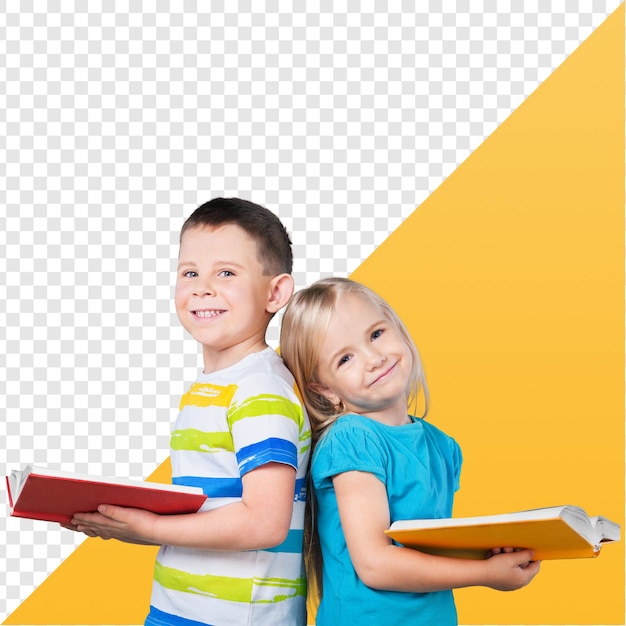bambini che leggono libri