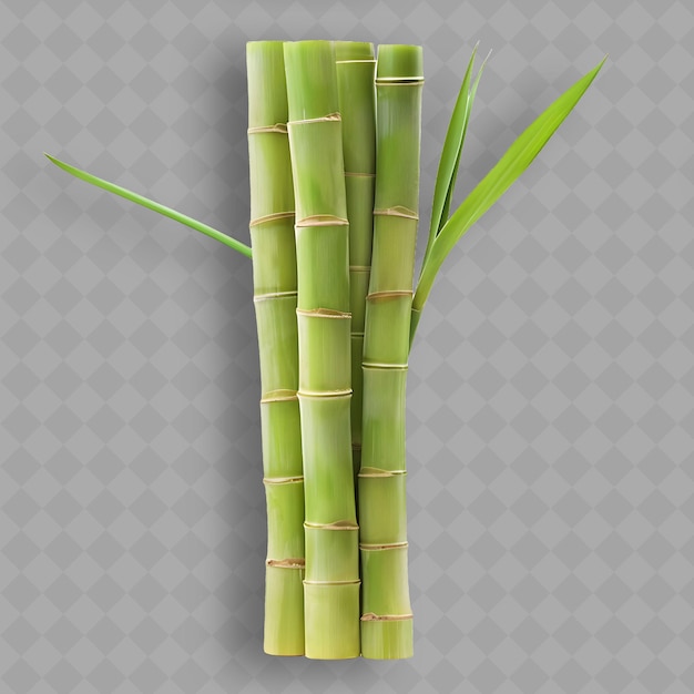 PSD bambu com bambu em fundo cinzento