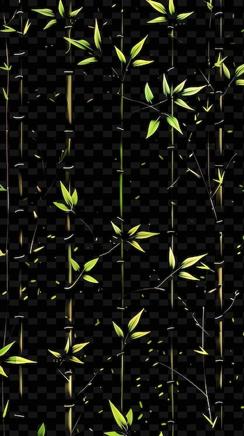 PSD el bambú verde es un símbolo de la medicina natural