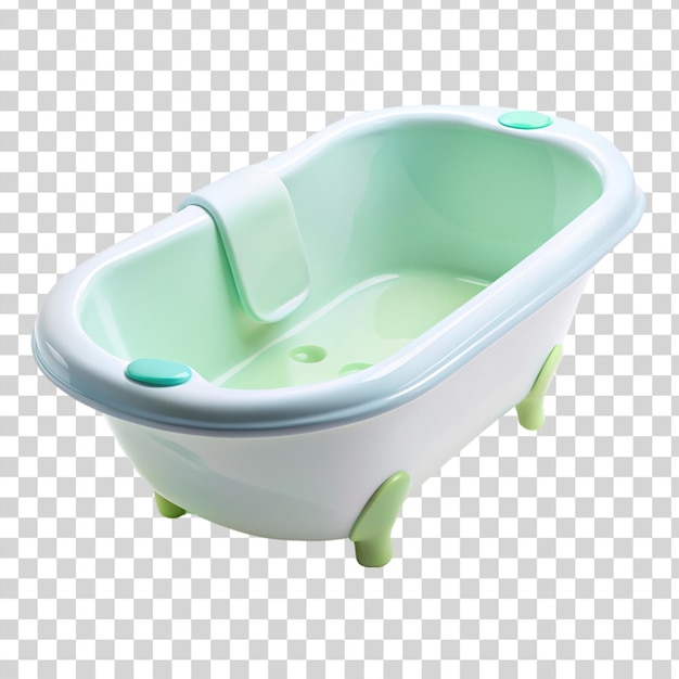 PSD baña para bebés aislada sobre un fondo transparente