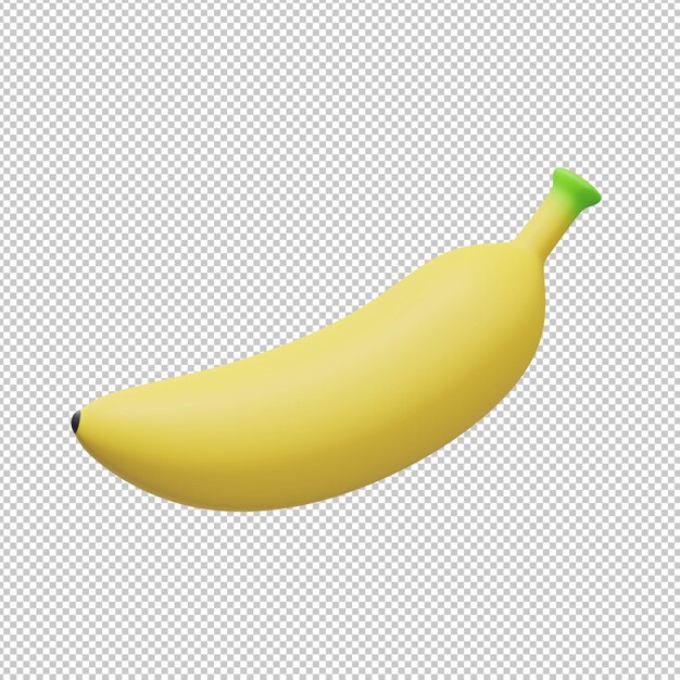 Banana fruta ilustração 3d