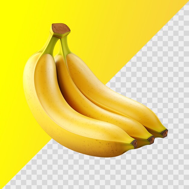 PSD banana isolada em fundo transparente