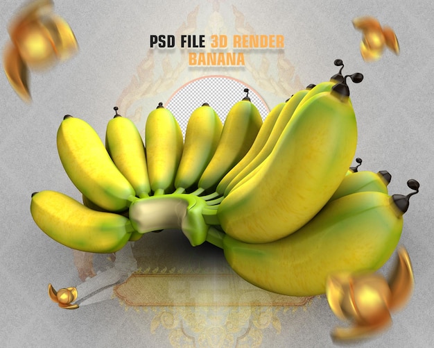 PSD banana vector