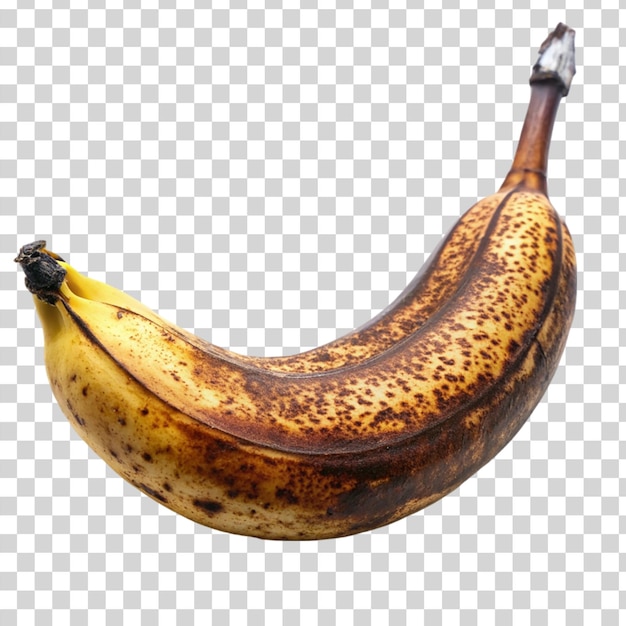 PSD banana velha isolada em fundo transparente