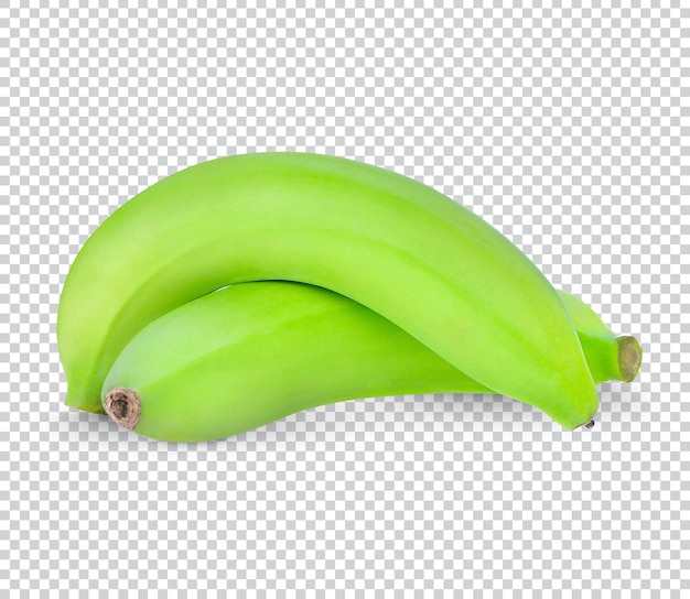 Banana verde isolada premium psd