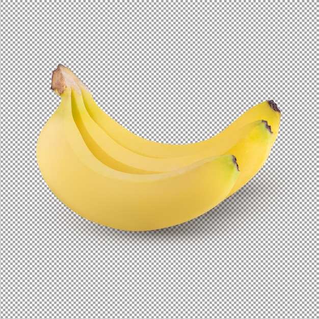 Banane auf Alphahintergrund isoliert