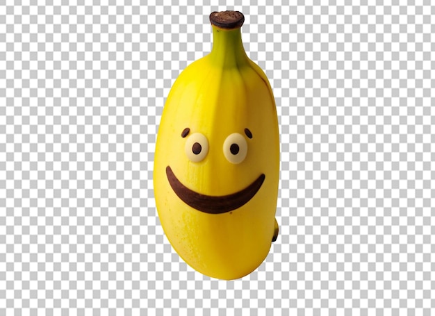 Une Banane Sur Un Fond Transparent