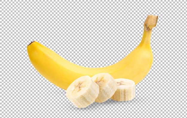 Banane isolée sur couche alpha