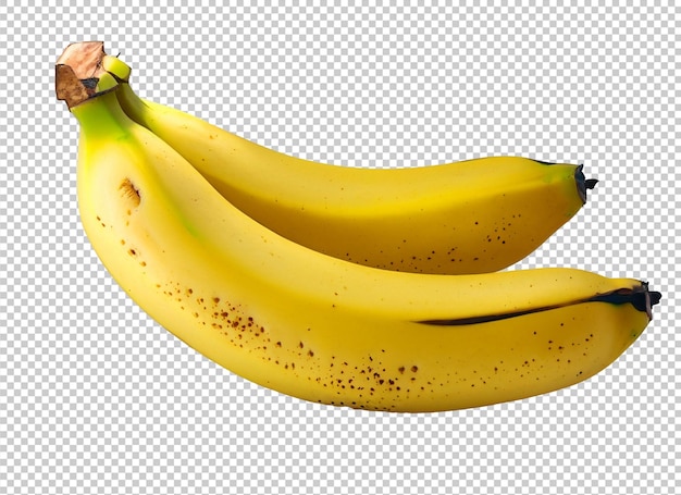 Banane isoliert auf Alphaschicht