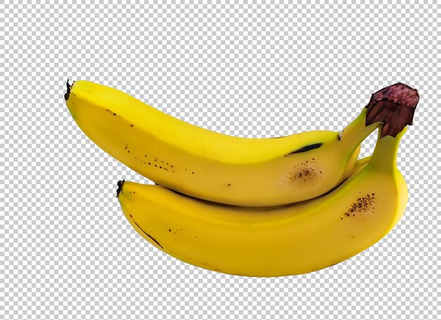Banane isoliert auf Alphaschicht