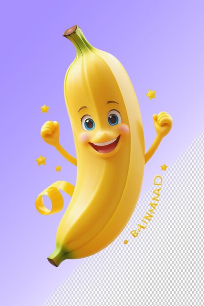 Une Banane Qui A Le Mot Banane Dessus