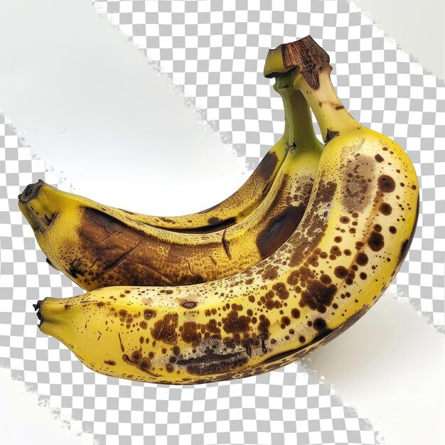 PSD une banane qui a des taches brunes sur elle