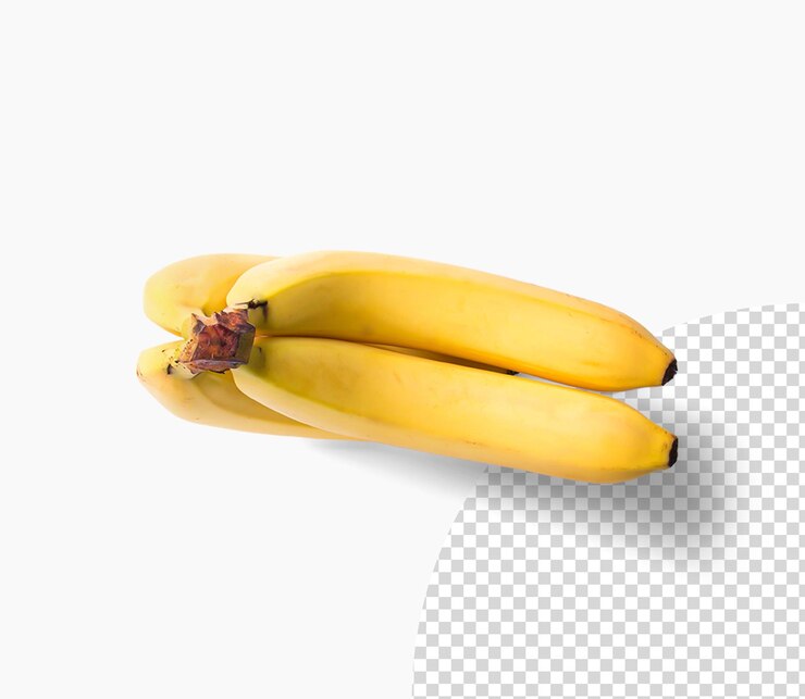 Banane sfondo bianco isolato