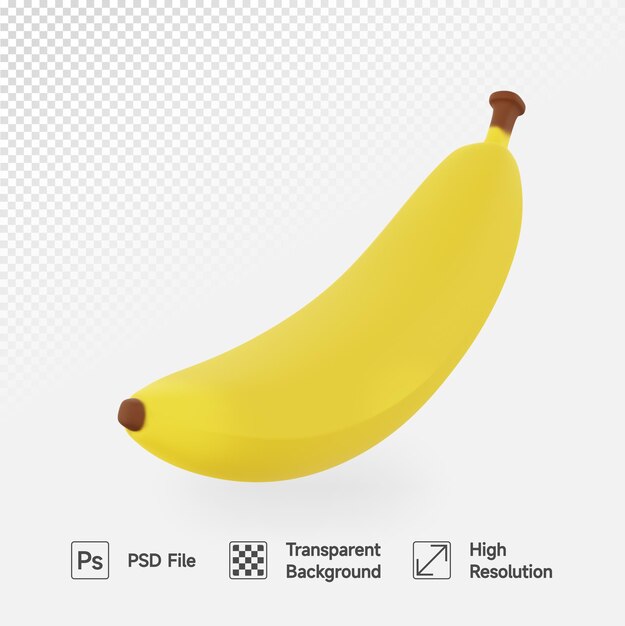 Bananen 3d-illustration