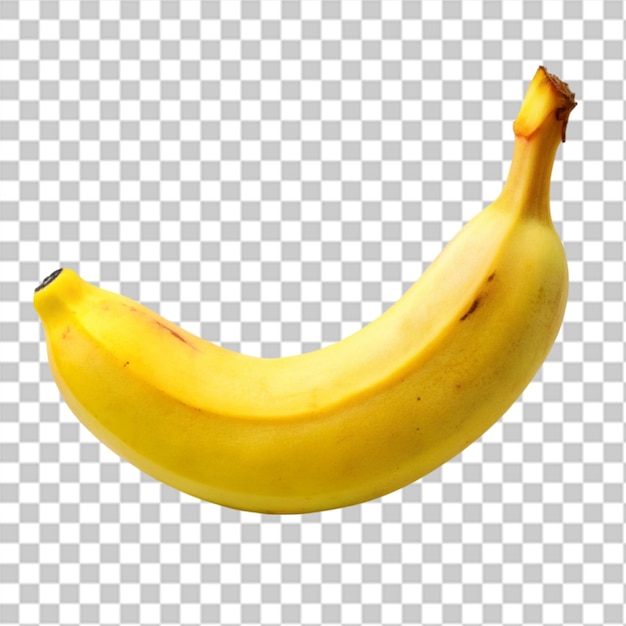 PSD banano aislado sobre un fondo transparente