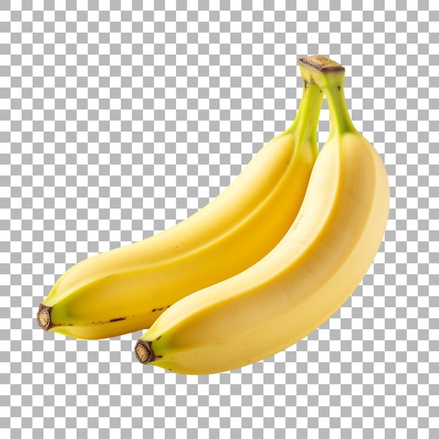 PSD banano sobre un fondo transparente