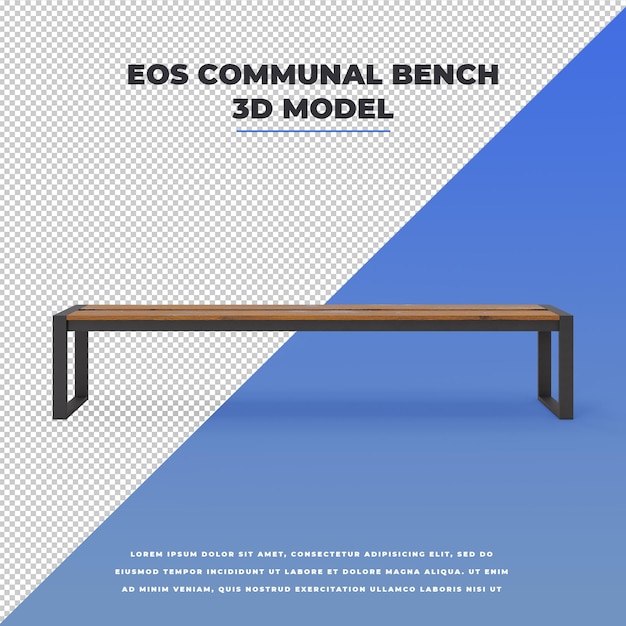 Banc Commun Eos 3D