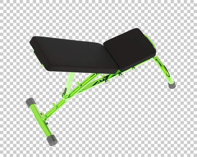 Banc D'exercice Sur Fond Transparent Illustration De Rendu 3d