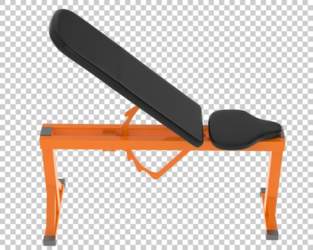 Banc D'exercice Sur Fond Transparent Illustration De Rendu 3d