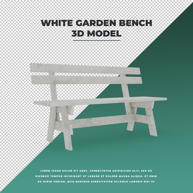 Banc De Jardin Blanc