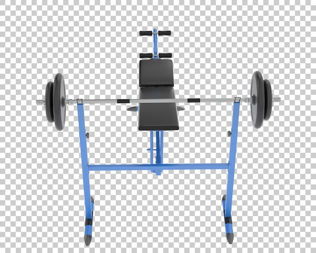 Banc De Musculation Réglable Sur Fond Transparent Illustration De Rendu 3d