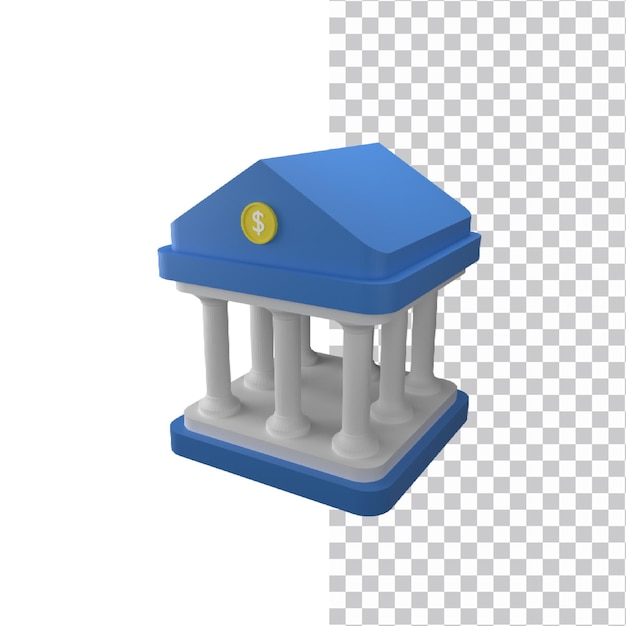 Banco 3d ilustración