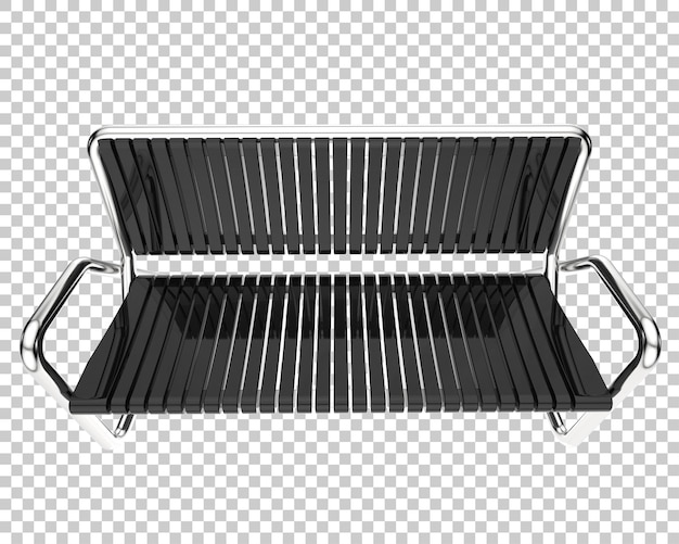 Banco aislado sobre fondo transparente Ilustración de renderizado 3d