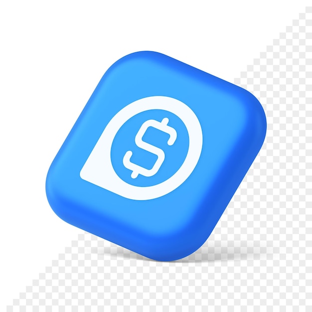 Banco cambio de dinero mapa pin puntero botón efectivo ubicación dólar símbolo web aplicación diseño 3d icono isométrico