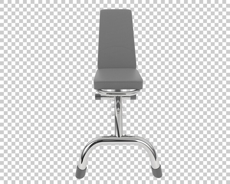 PSD banco de ejercicios sobre fondo transparente ilustración de renderizado 3d