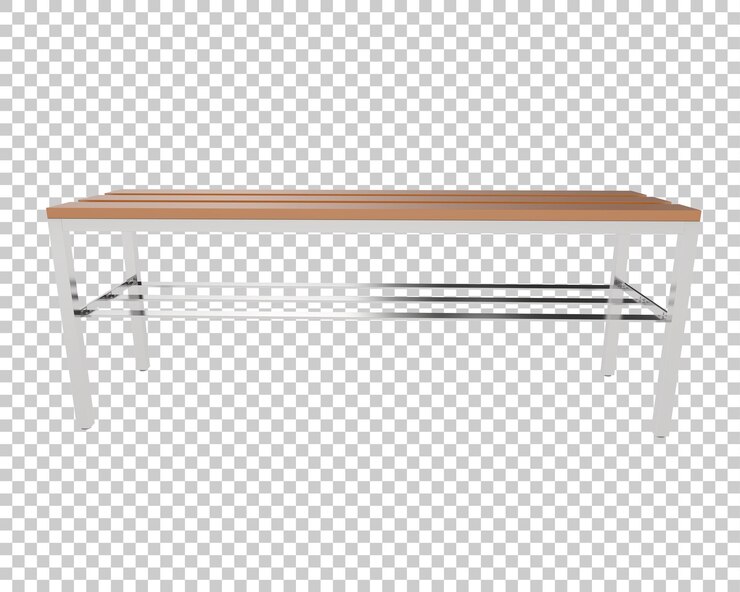 PSD banco de vestuario sobre fondo transparente ilustración de renderizado 3d