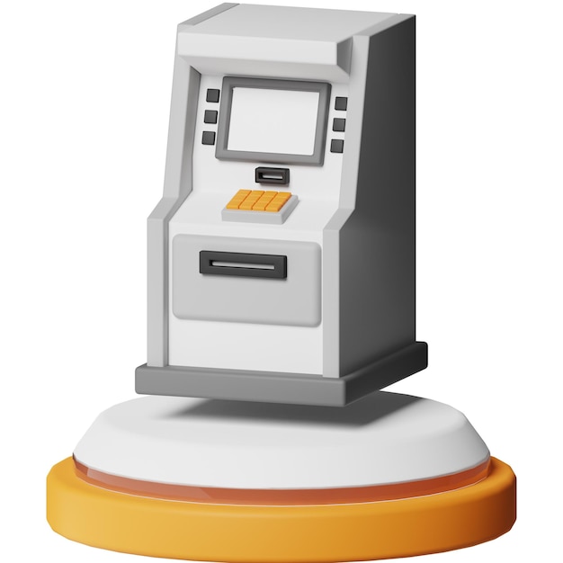 Bancomat Finanze Moneta Economia 3D