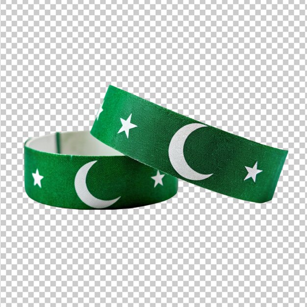 Banda de pulso da independência do paquistão com fundo transparente