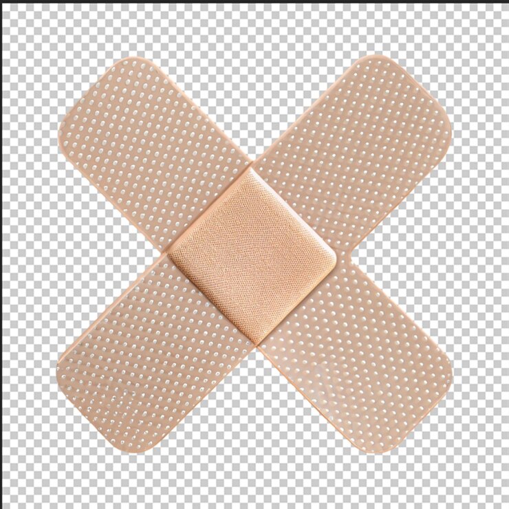 PSD bandage adhésif médical isolé sur fond transparent