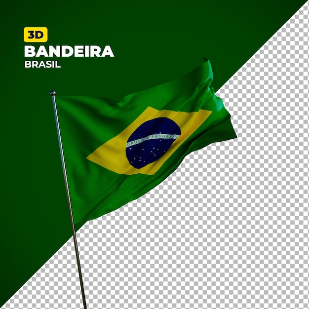 PSD bandeira brasilien 3d
