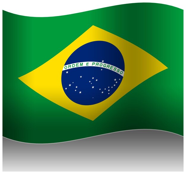 PSD bandeira brasilwave modelo 3d