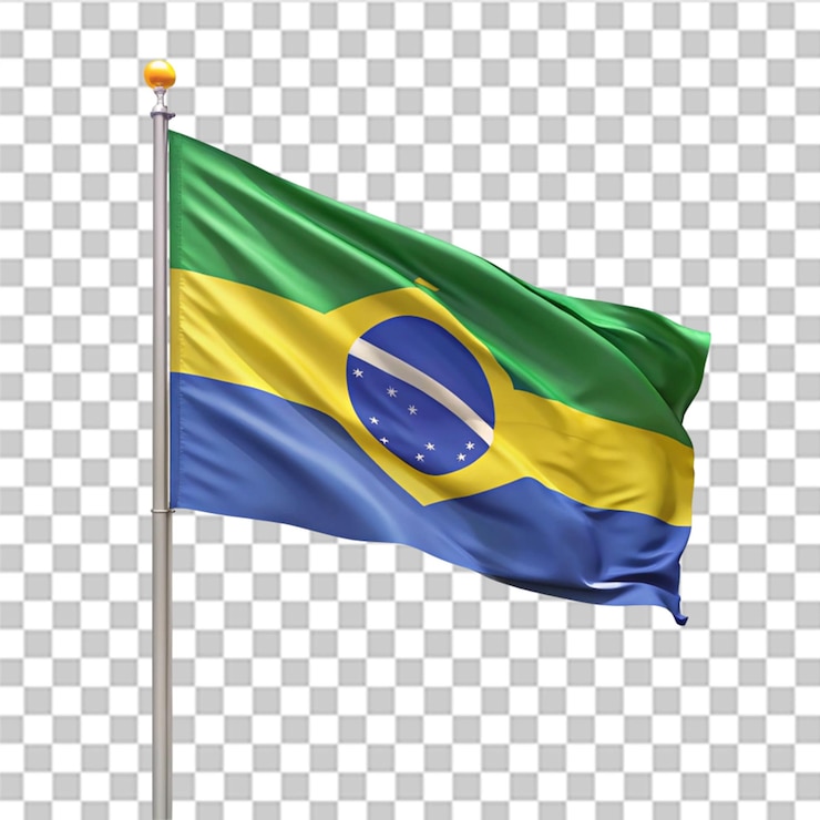 PSD bandeira com um círculo que diz bandeira