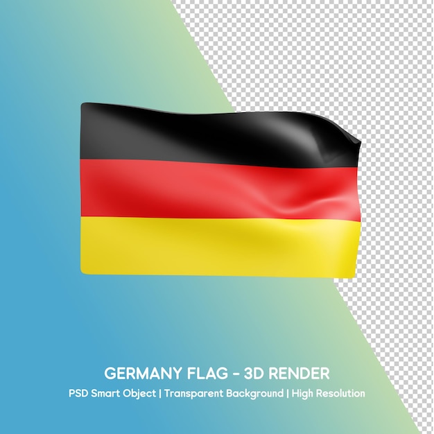 Bandeira da Alemanha Render 3D