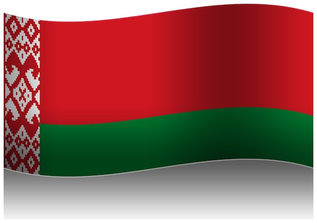 Bandeira da Bielorrússia em 3D