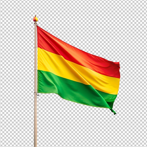 PSD bandeira da bolívia em fundo transparente