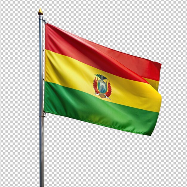 PSD bandeira da bolívia em fundo transparente